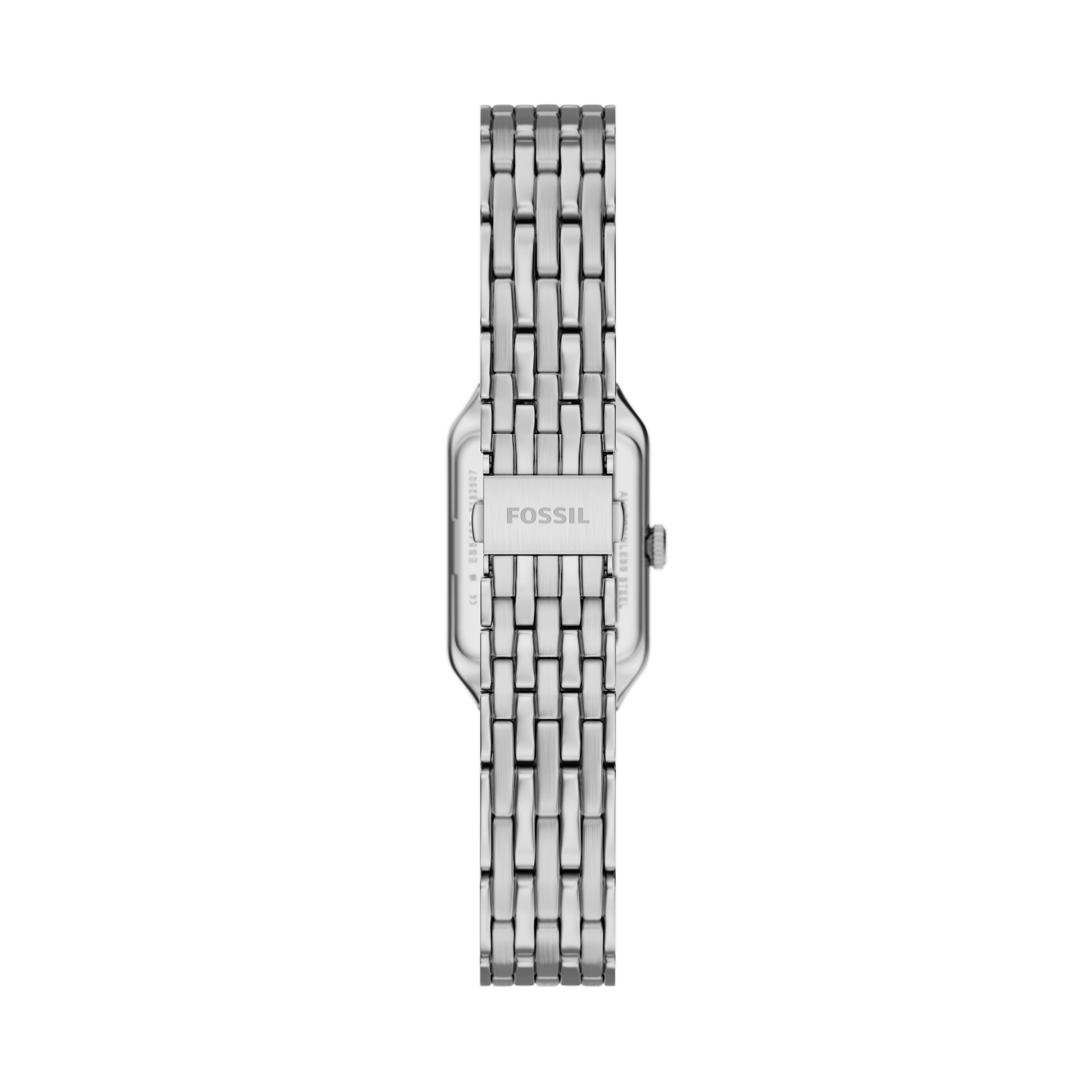 Fossil Quarzuhr Raquel ES5469, Armbanduhr, Damenuhr, Edelstahlarmband, analog