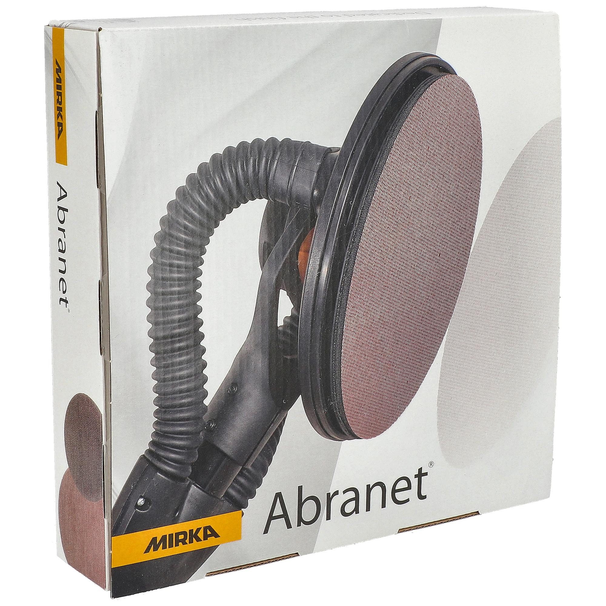 Mirka Schleifscheibe Abranet, (25 St), Korn P120, Ø 225 mm, Klett-Netz, staubarm, zusetzungsfrei, langlebig