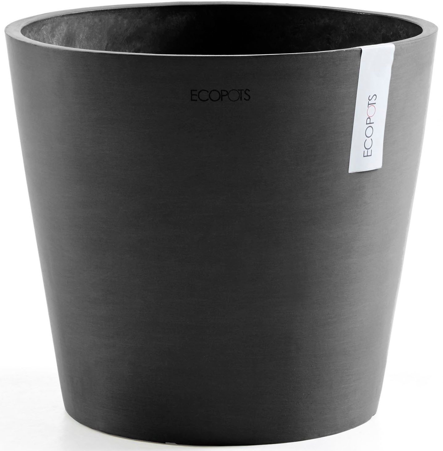 ECOPOTS Blumentopf AMSTERDAM Dark Grey, BxTxH: 30x30x26 cm, mit Wasserreservoir