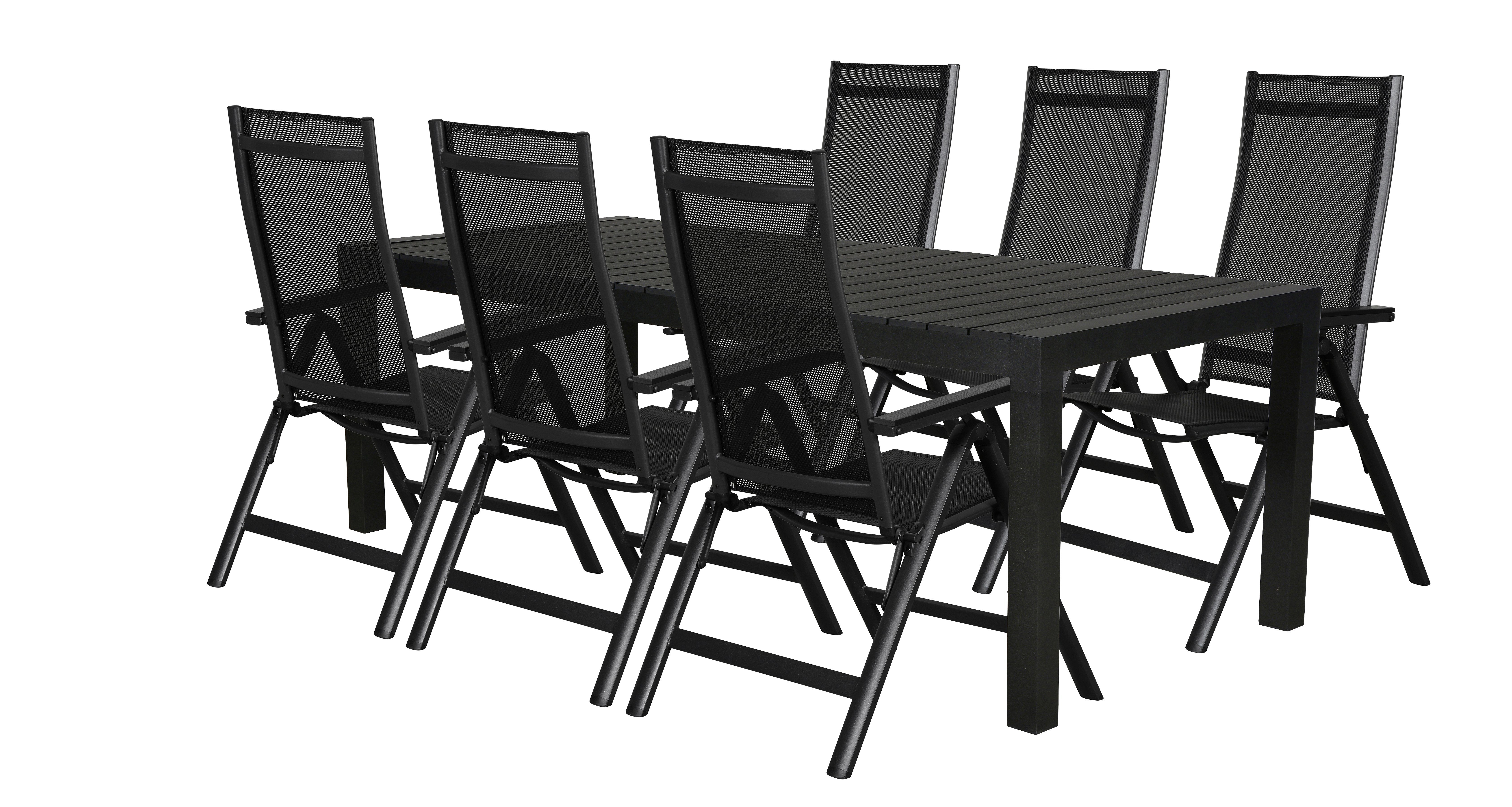 ebuy24 Essgruppe »Efour Gartenmöbel Set 1 Tisch und 6 ...