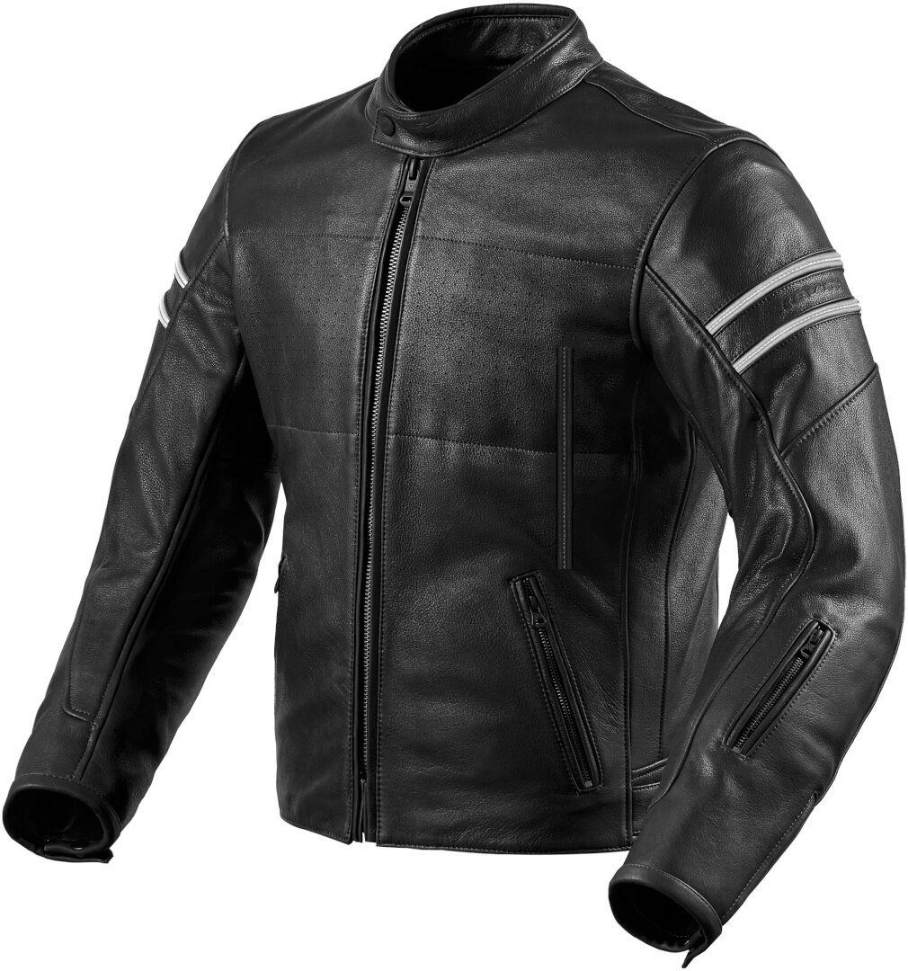 Revit Motorradjacke Stride Motorrad Lederjacke Black