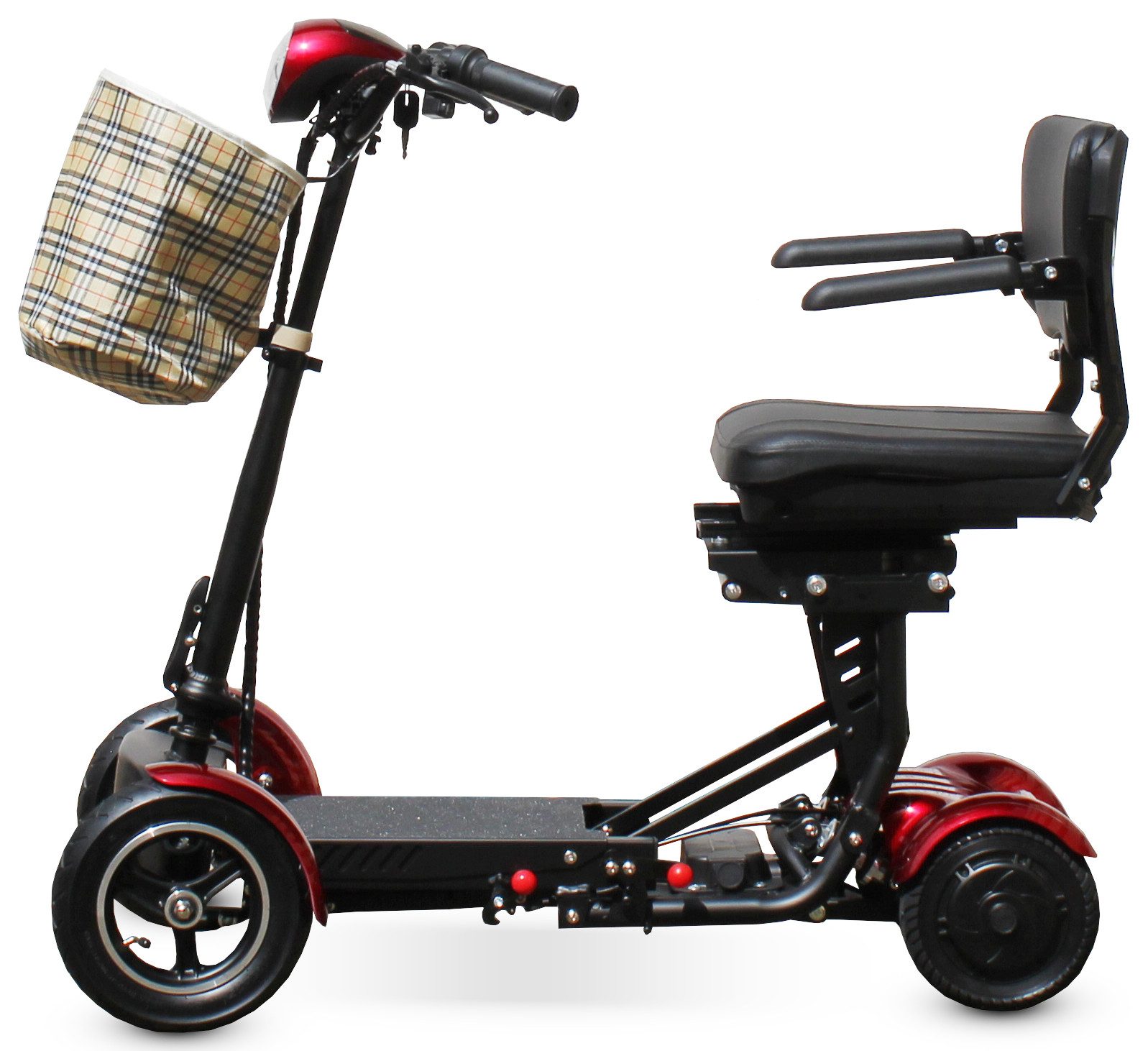 ECO ENGEL Elektromobil Eco Engel 303 Elektromobil 6 km/h 4 Rad Klappbar, 400 Watt 2 Motoren, 6,00 km/h, (Korb), faltbar