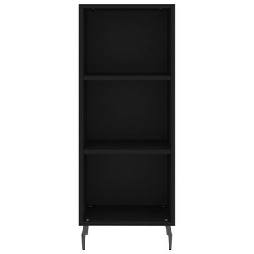 vidaXL Kleiderschrank Regal Highboard Schrank Hochschrank Schwarz 34,5x32,5x180 cm Holzwerks