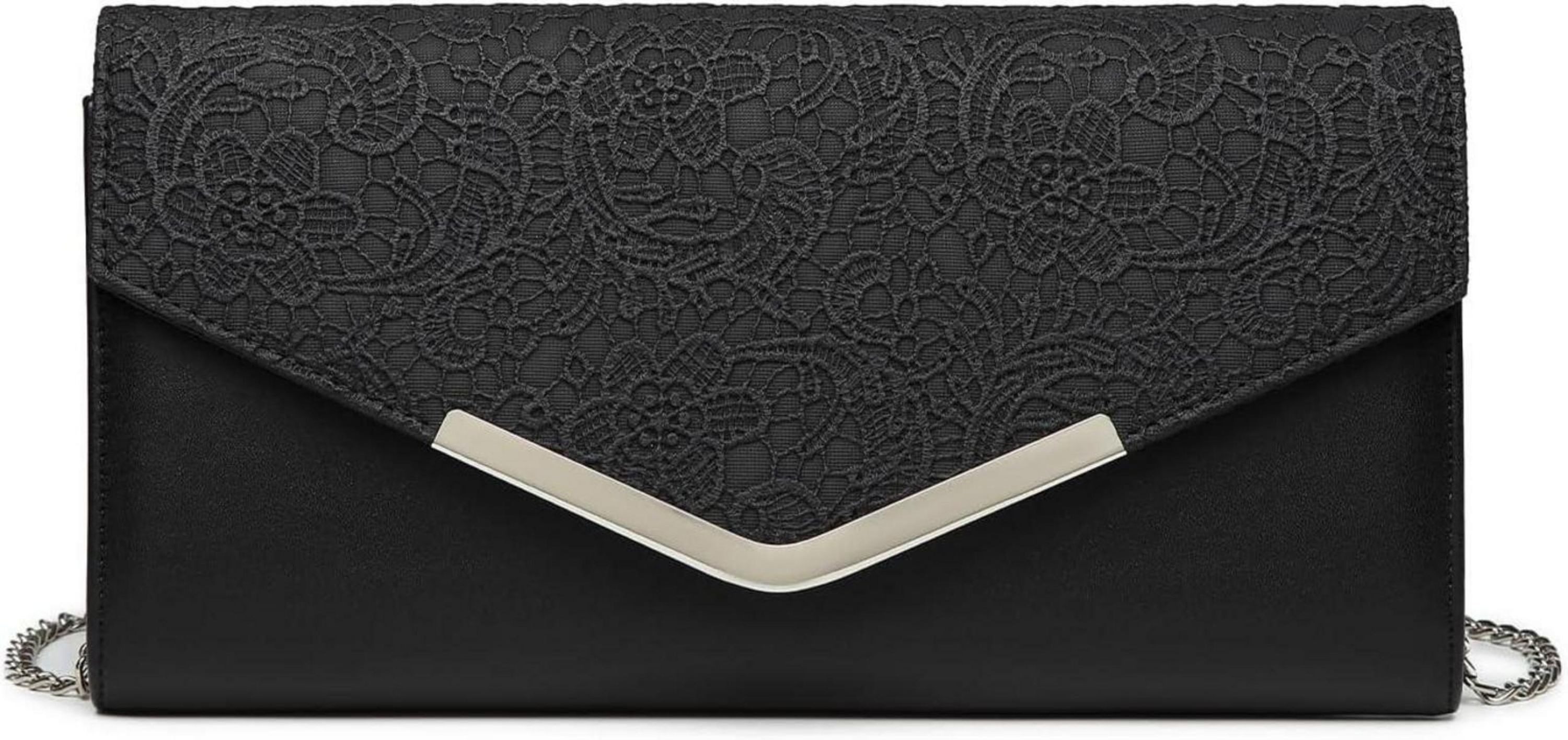 Clutch Miss Lulu Clutch Damen Abendtasche Hochzeit Kettentasche Handtasche