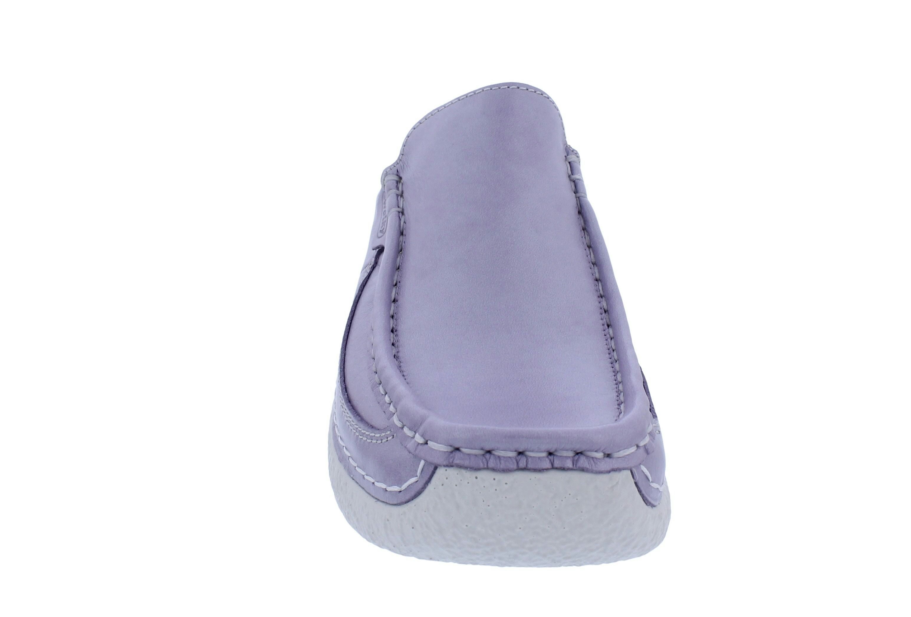 WOLKY Wolky Clog Roll Slide 0620261-606, schimmerndes Glattleder, Lavendel-F Clog