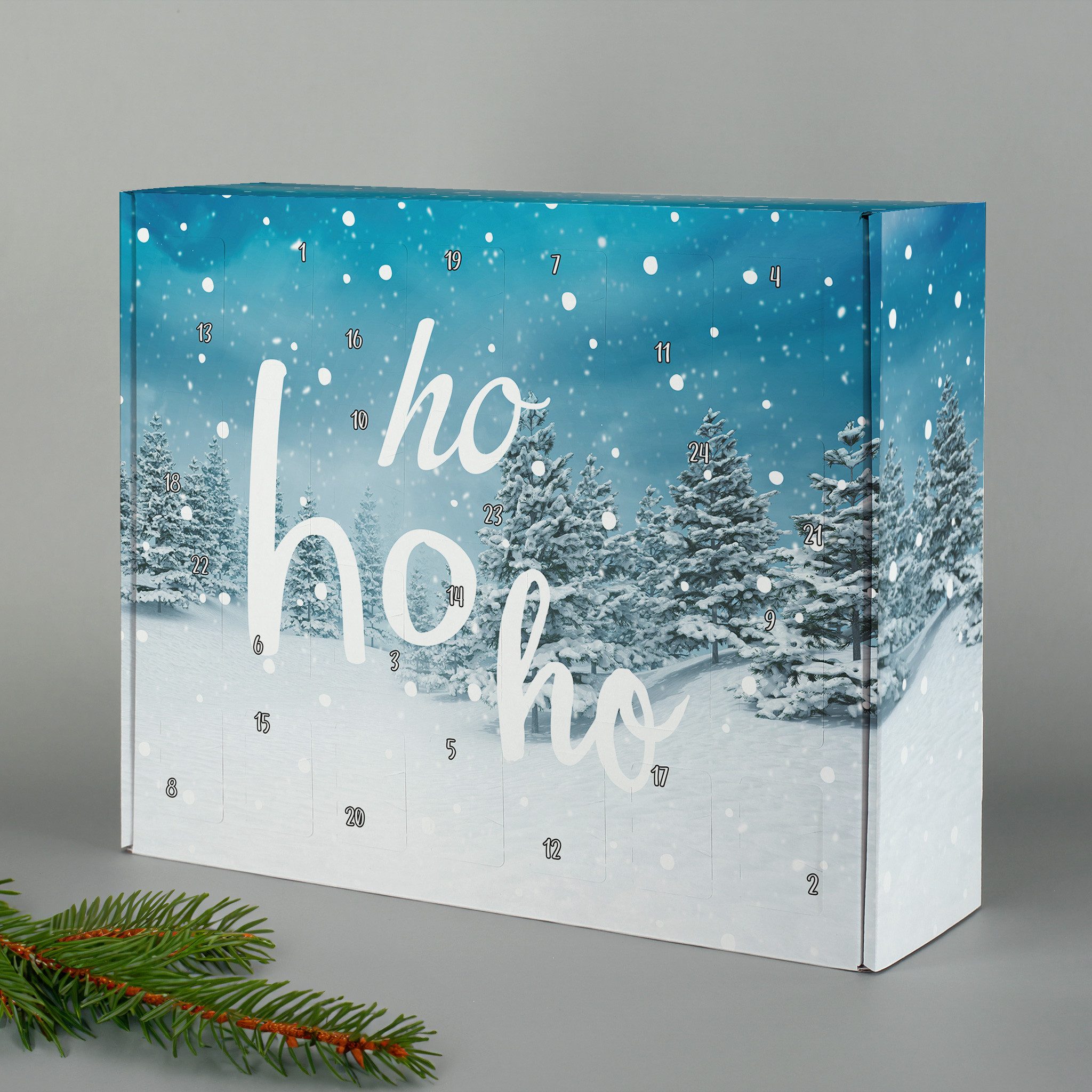Herz & Heim befüllbarer Adventskalender mit festlichen Motiven zu Weihnachten - DIY Adventskalender, zum selbst Befüllen