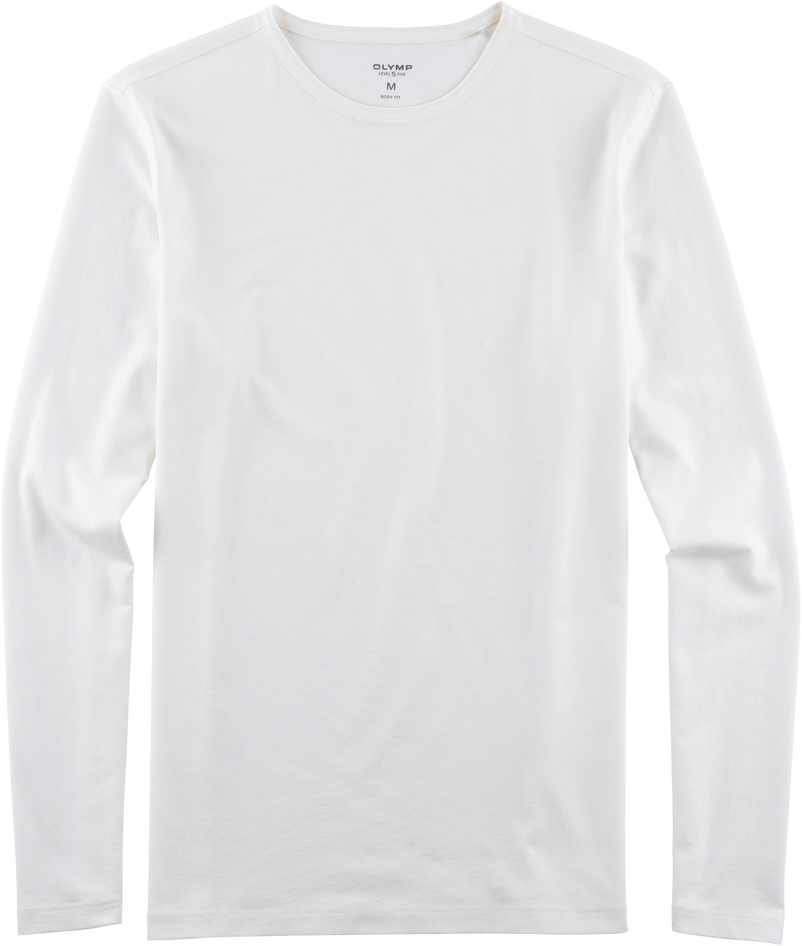 OLYMP Langarmshirt Casual offwhite