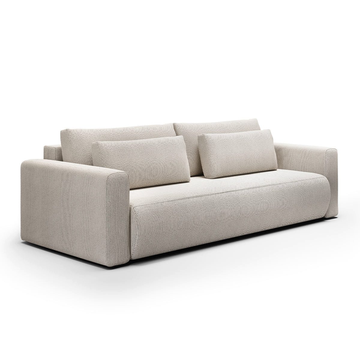 Petits-meubles 3-Sitzer Evy, mit Schlaffunktion und Bettkasten