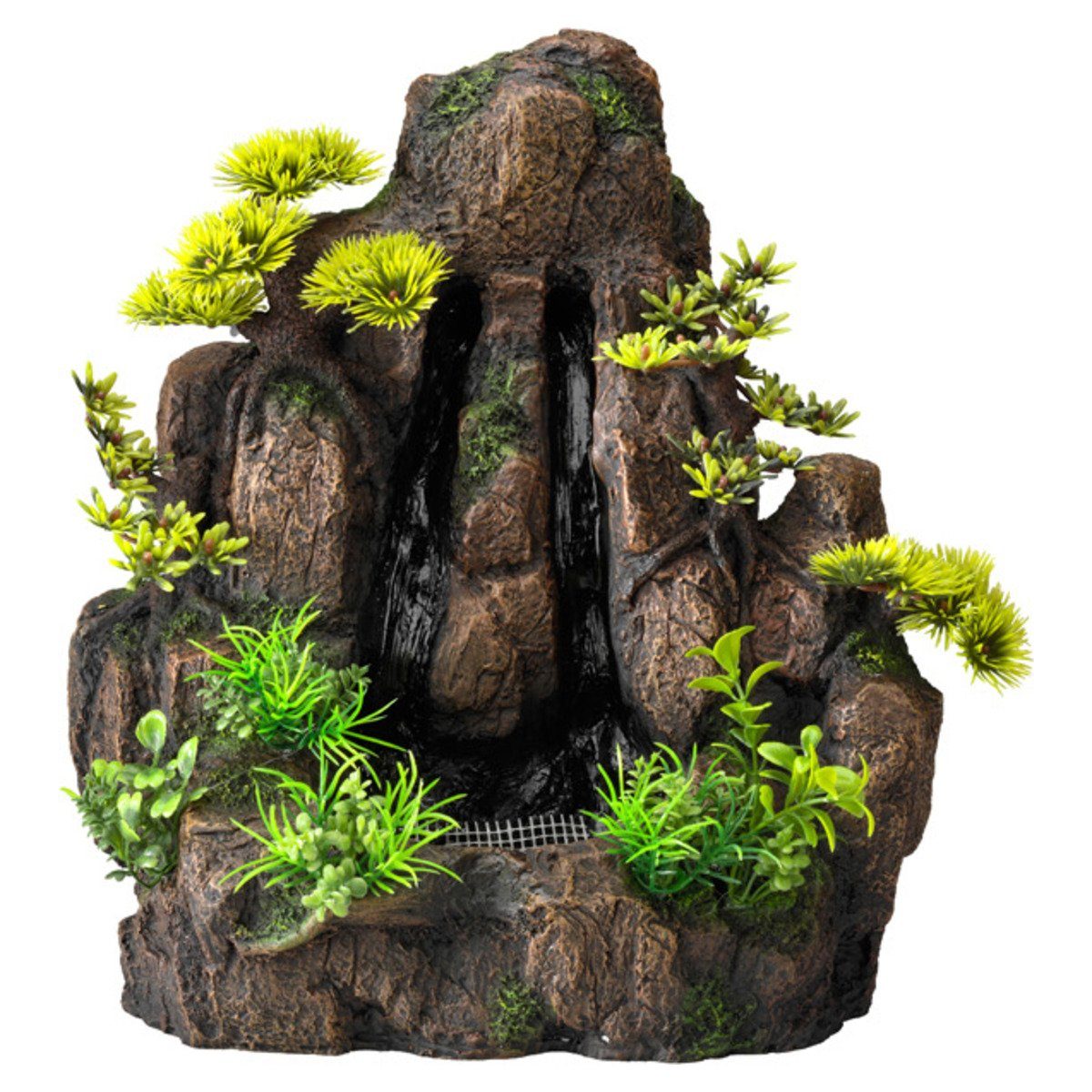 Aquariendeko Aquariumdekoration Wasserfall Felsen