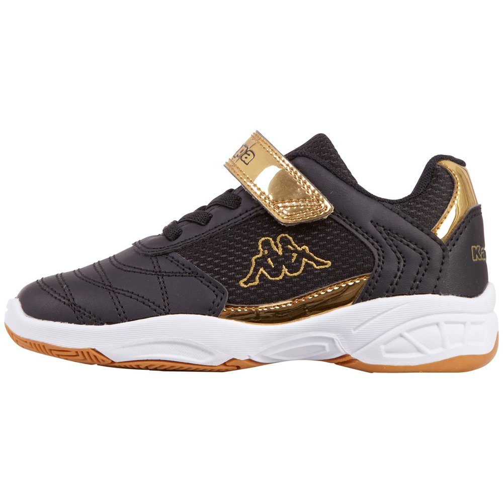 Kappa Hallenschuh für viele Hallensportarten geeignet black-gold | Hallenschuhe