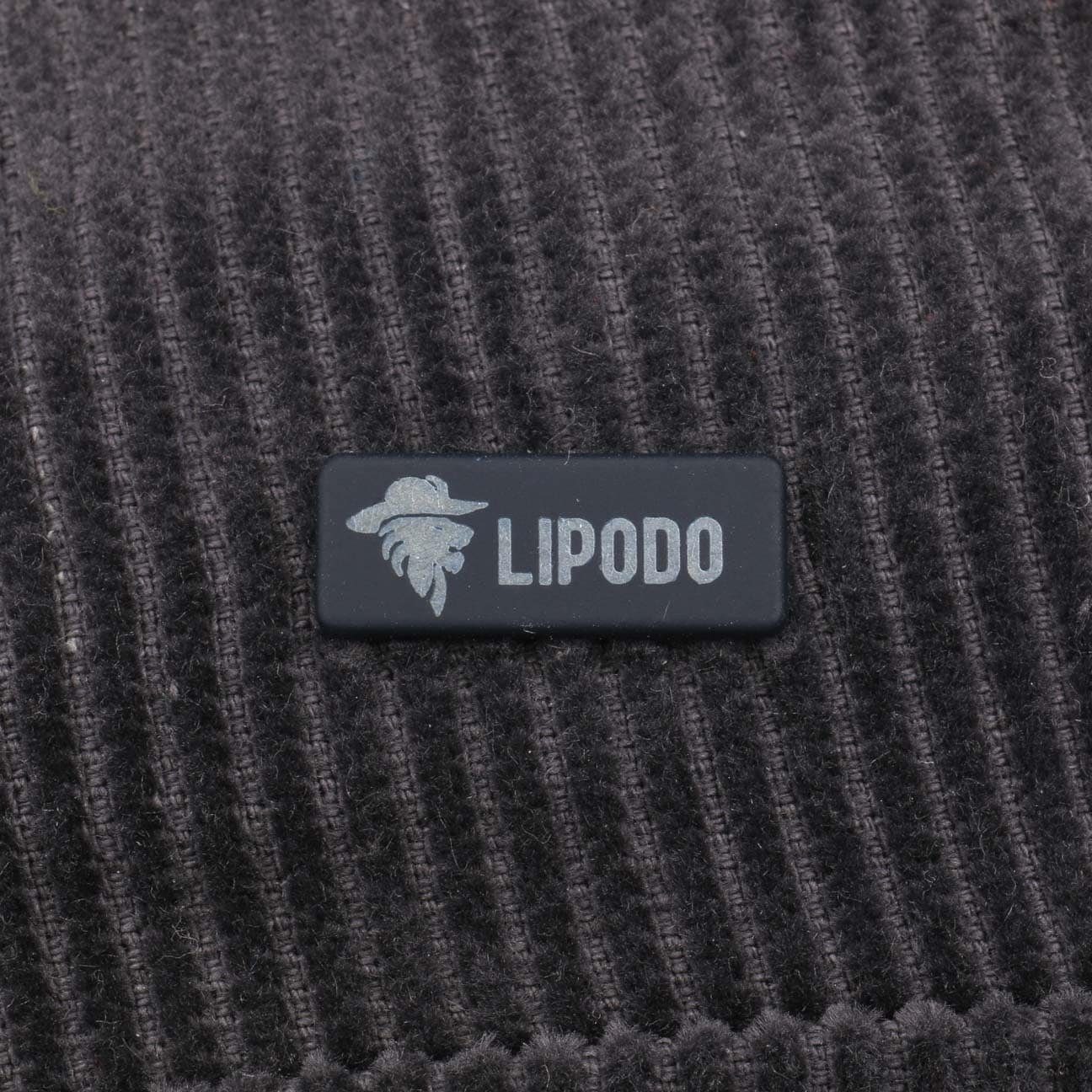 Lipodo Flat Cap (1-St) grau Made in Schirm, Cordcap mit Italy