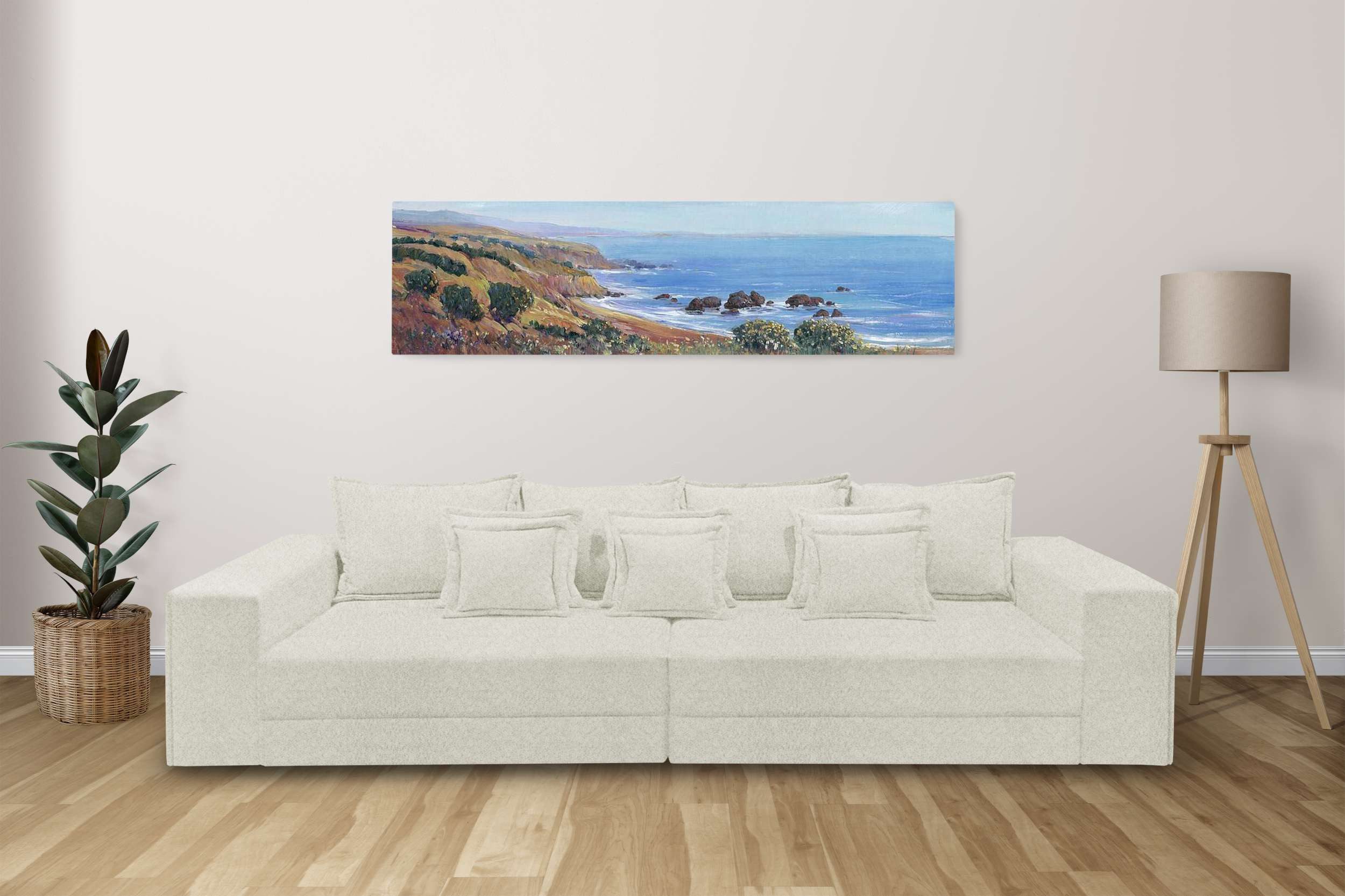 99rooms 3-Sitzer Langston, Sofa, 5-Sitzer Sofa, mit Rundumbezug, 4 Zier- und 7 Rückenkissen