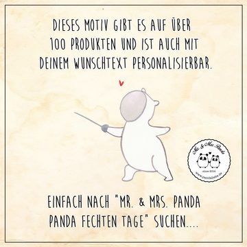 Mr. & Mrs. Panda Tragetasche Panda Fechten - Sky Blue - Geschenk, Fecht Club, Fecht Verein, Sporta (1-tlg), Lange Tragegriffe