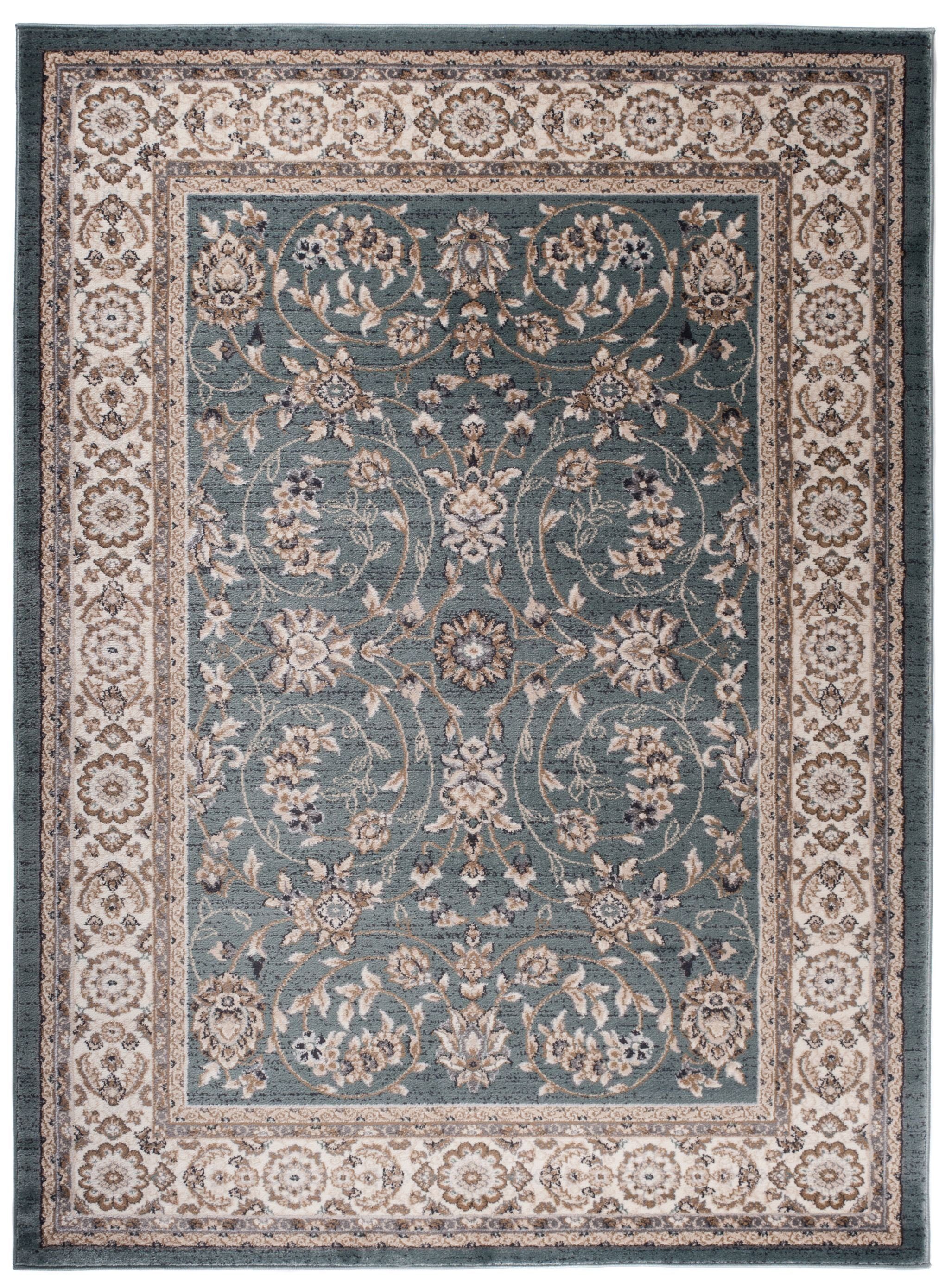 Mazovia Orientteppich Oriente Teppich - Traditioneller Teppich Orient Blau, 60 x 100 cm, Geeignet für Fußbodenheizung, Pflegeleicht, Wohnzimmerteppich