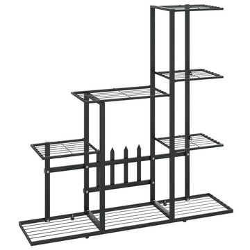 vidaXL Pflanzentreppe Blumenständer 94,5x25x88 cm Schwarz Metall