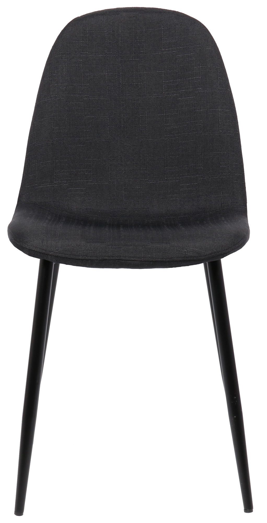 TPFLiving Esszimmerstuhl Naples mit hochwertig Sitzfläche: - Polsterstuhl), Konferenzstuhl Metall schwarz - Sitzfläche Stoff gepolsterter - - - Wohnzimmerstuhl Gestell: Esstischstuhl (Küchenstuhl schwarz