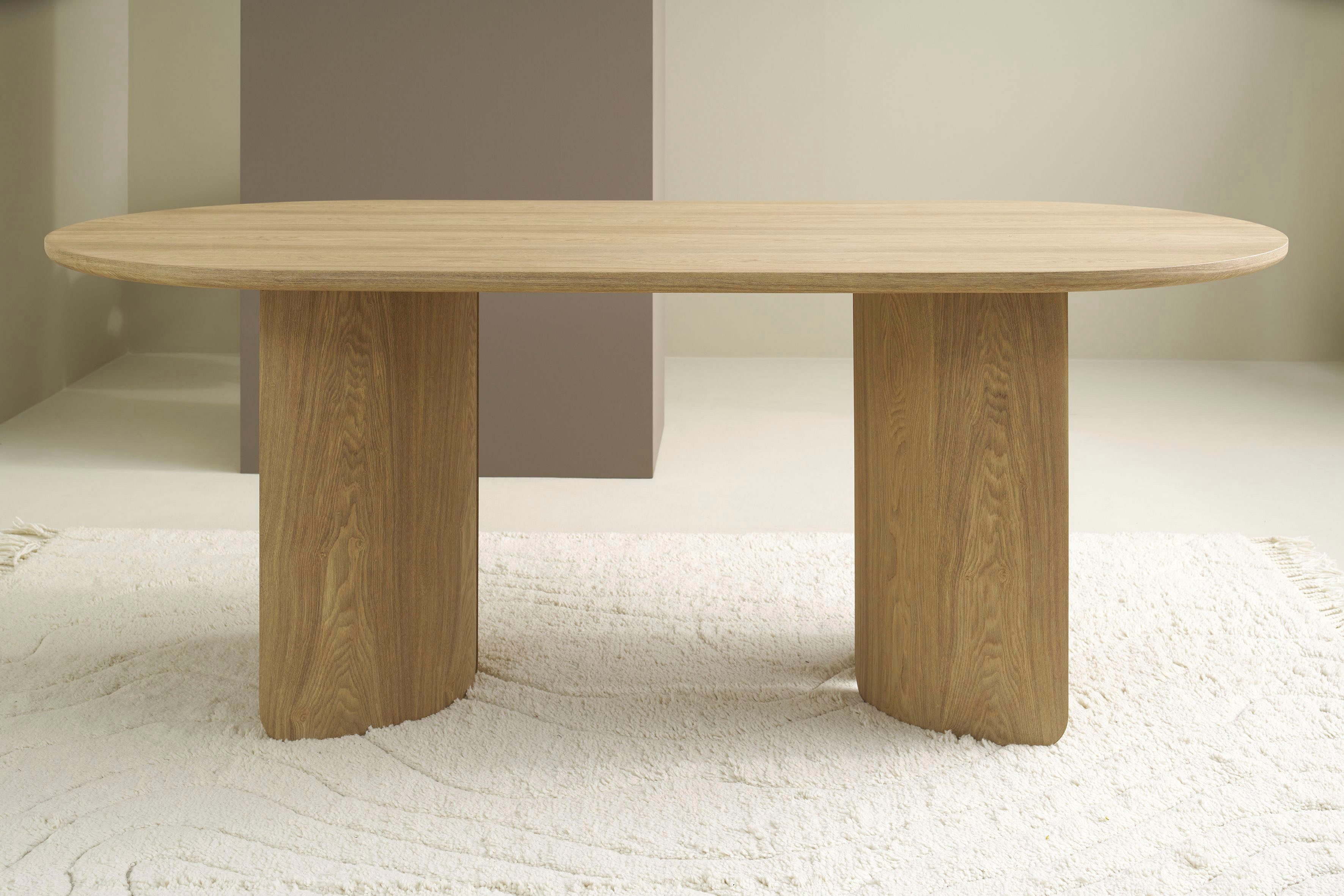 SCHÖNER WOHNEN-Kollektion Esstisch GRIMSTAD (1-St), in 160 cm oder 200 cm, mit variabel montierbarem Untergestell