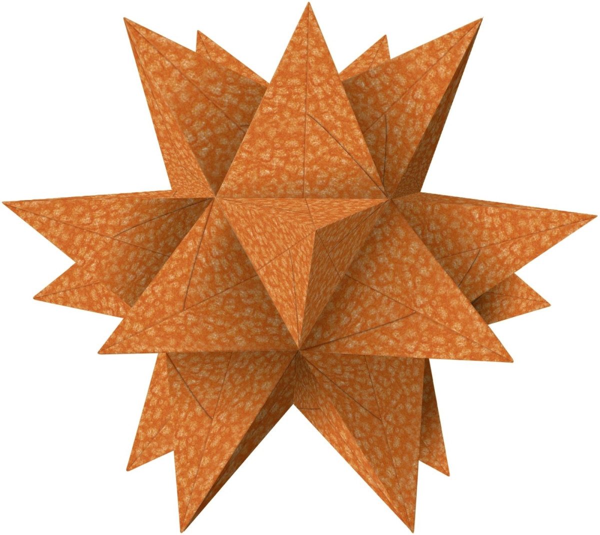 Bastelkartonpapier Faltblätter Aurelio Stern Pleasure 135g/qm 15x15cm VE=33 BLatt orange