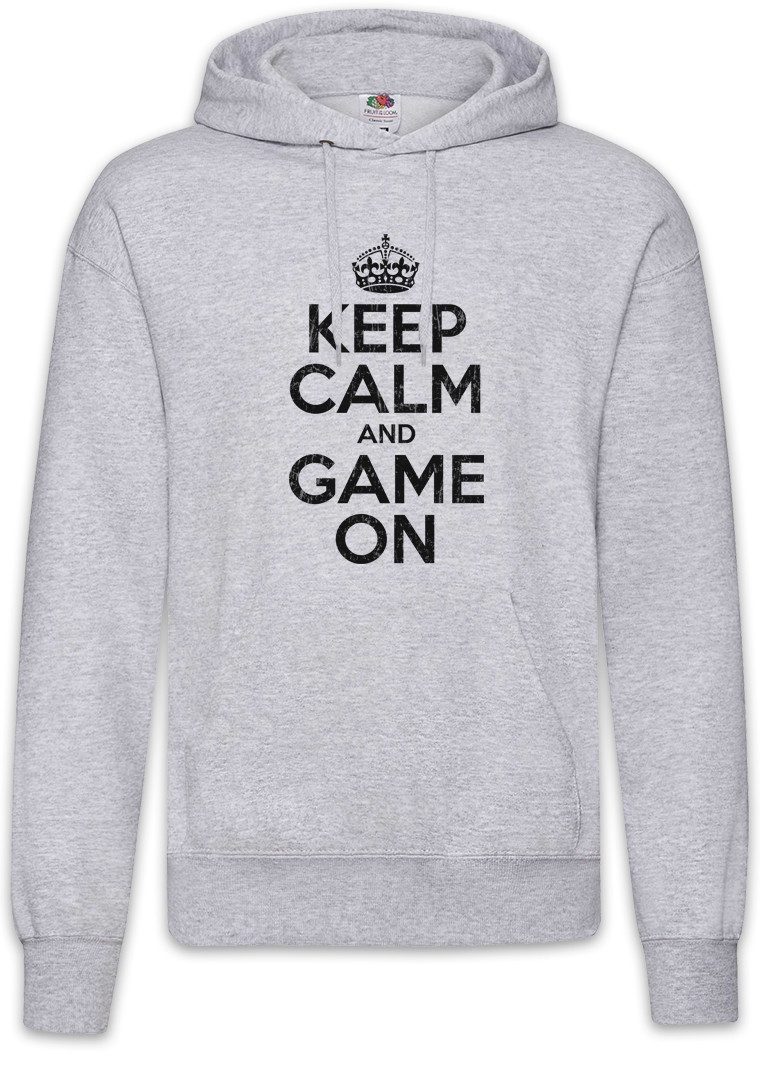 Urban Backwoods Hoodie Keep Calm And Game On Herren Hoodie Geek Nerd Gamer Admin Repair Mr. (1-tlg) RPG Robot Role Play
