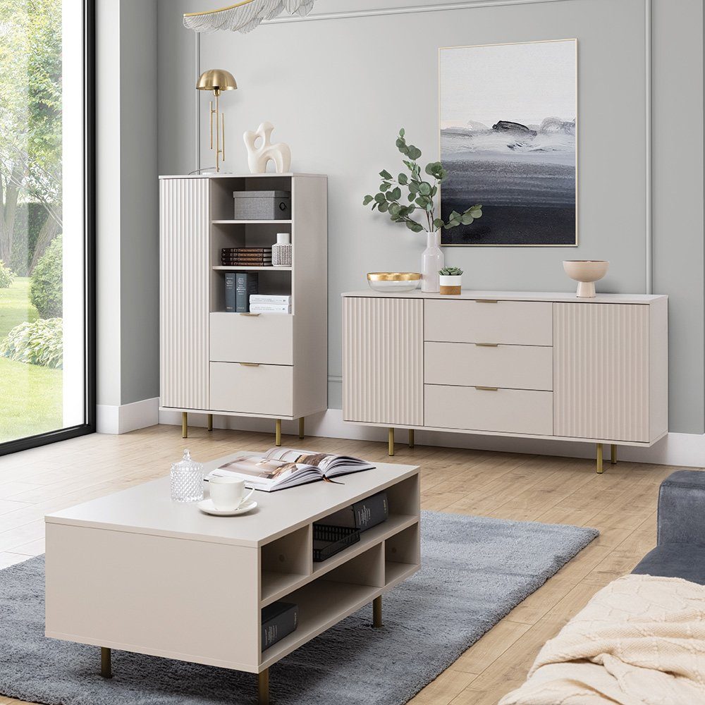 Lomadox Wohnzimmer-Set NADOR-132, (Mega-Spar-Set, 3-St., 3-tlg), günstig online kaufen