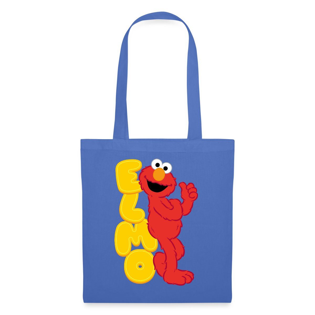 Henkeltasche Sesamstraße Elmo Mit Schriftzug Stoffbeutel