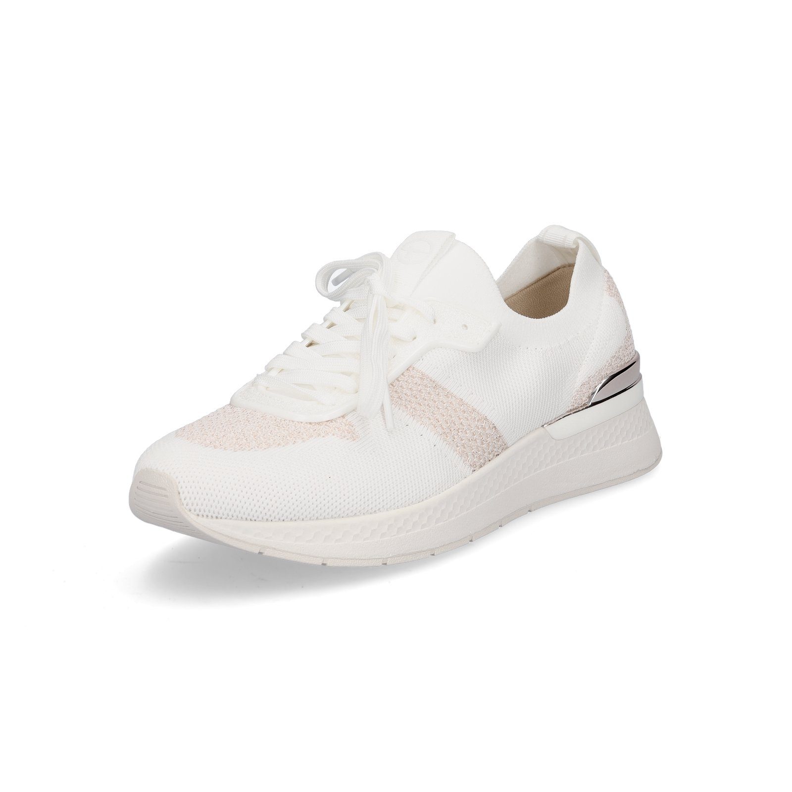 Tamaris Tamaris Damen Strick Sneaker weiß günstig online kaufen