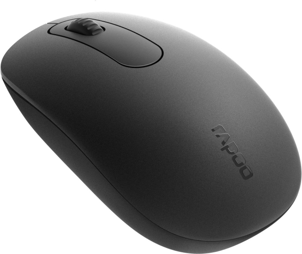 Rapoo N200 - Kabelgebundene Maus, Ergonomisch & Präzise, schwarz Maus (kabelgebunden, Zuverlässige Performance für Office und Gaming)