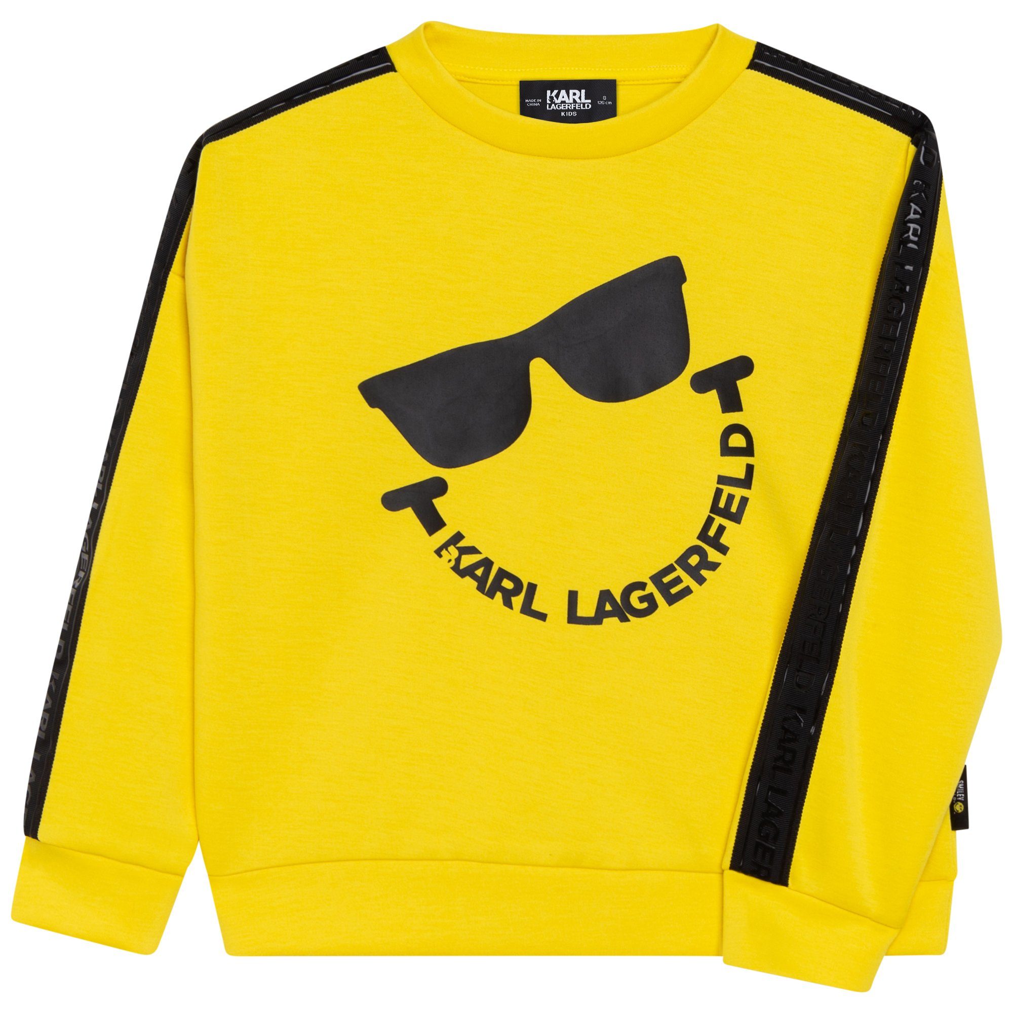 KARL LAGERFELD Sweatshirt Karl Lagerfeld cooles Sweatshirt Smiley gelb