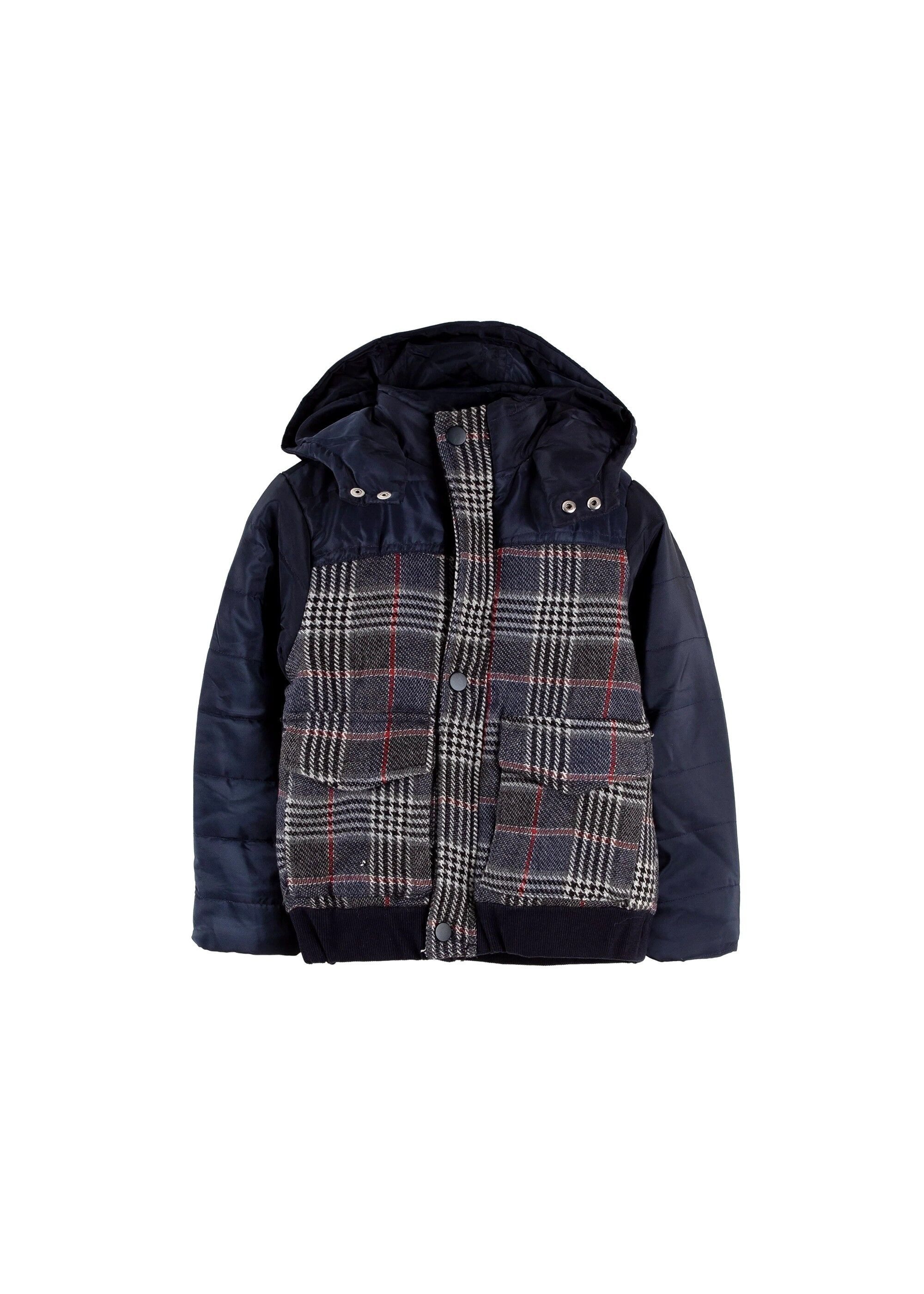 Solang Winterjacke (1-St) mit Karo-Muster