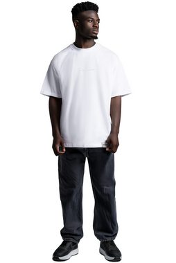 Reichstadt Oversize-Shirt Casual T-shirt 22RS033 White M mit Stitching auf der Brust