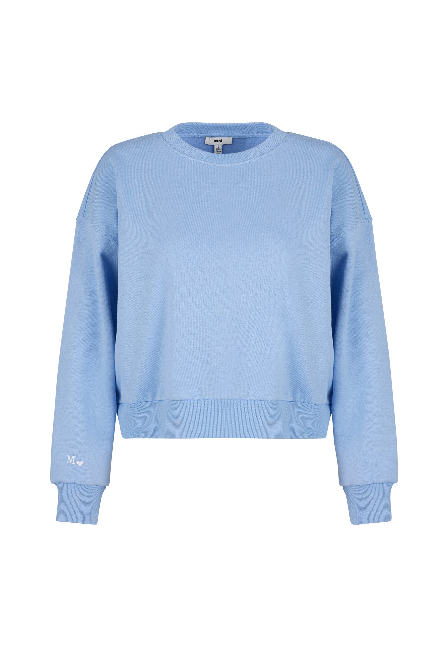 Mavi Rundhalspullover CREW NECK SWEATSHIRT Sweatshirt cropped