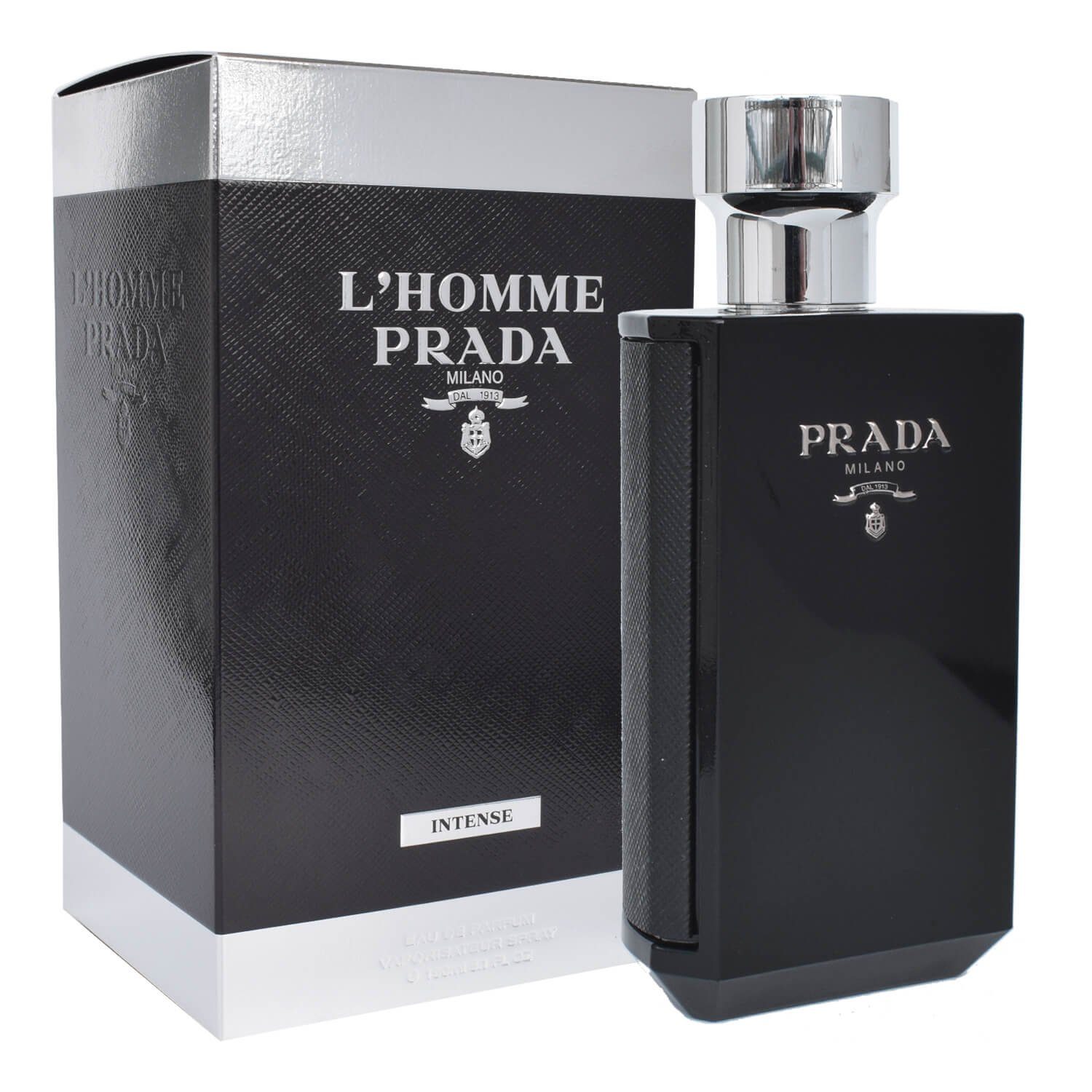 PRADA Eau de Parfum L'HOMME PRADA Intense, Glasflakon, Männerduft, EdP Intense