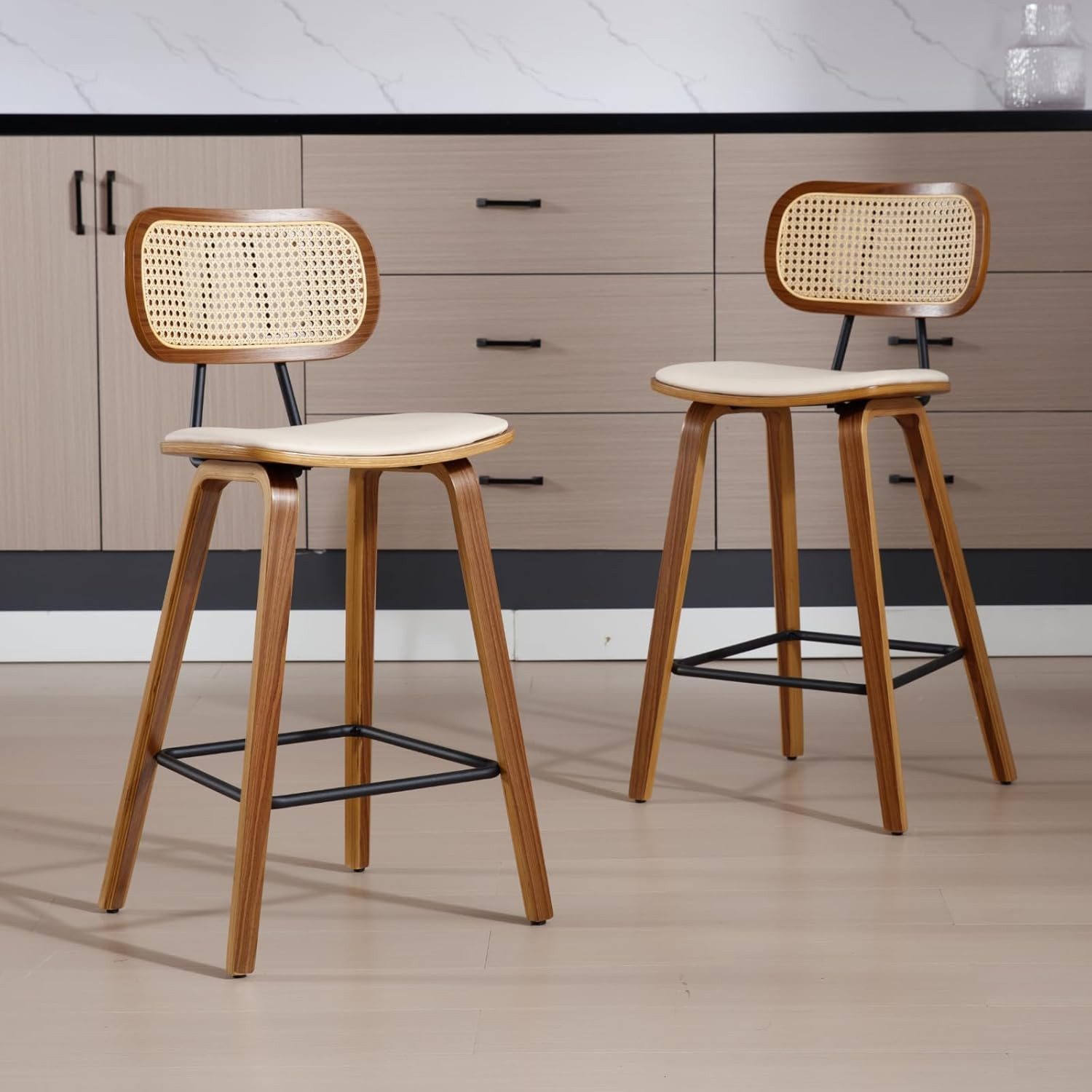 CHAIRUS Barhocker 2er Rattan Barhocker mit günstig online kaufen