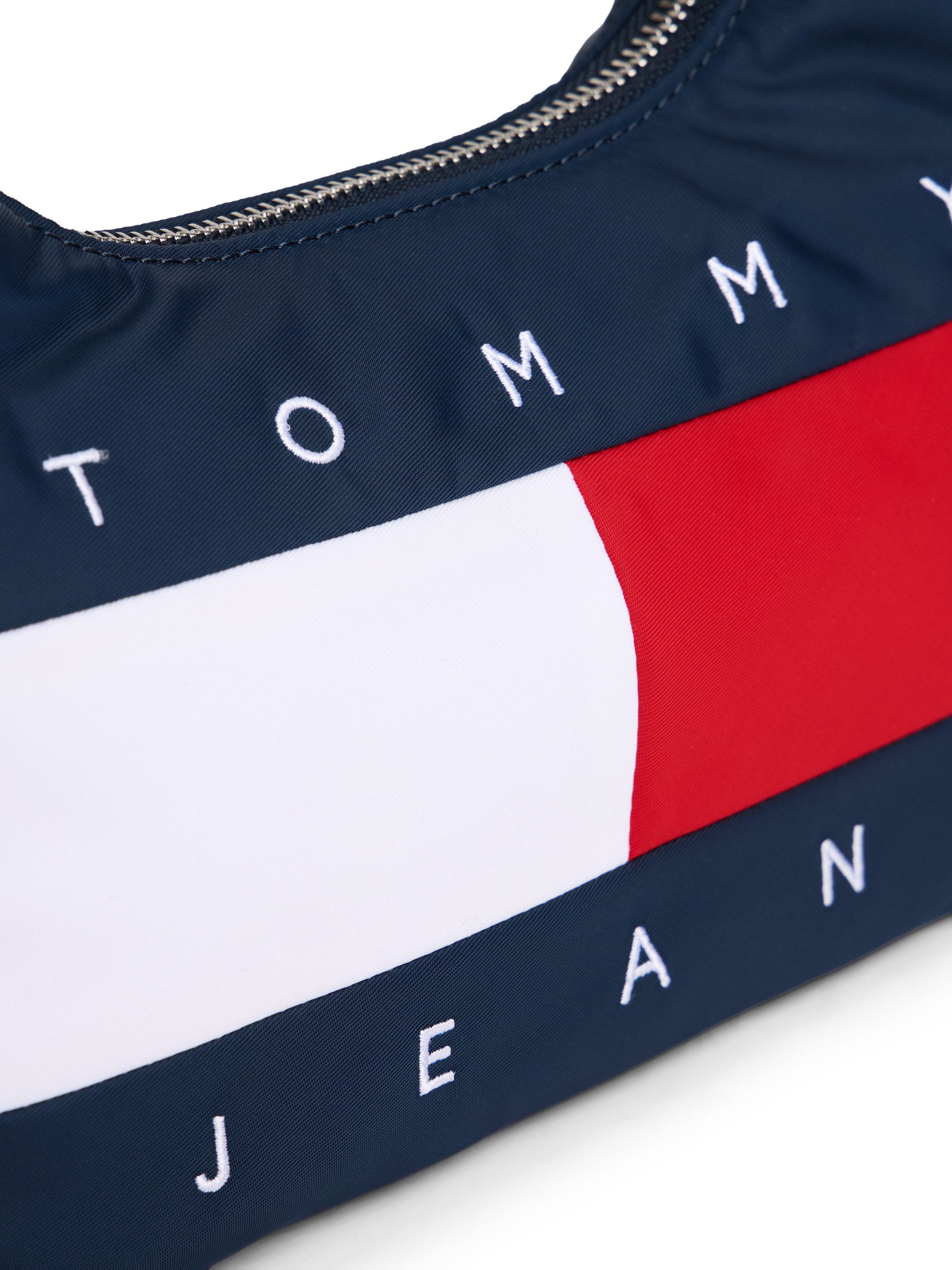 Tommy Jeans Schultertasche TJW ARCHIVE SHOULDER BAG, Damen Umhängetasche, Tragetasche mit plakativer Logoflagge