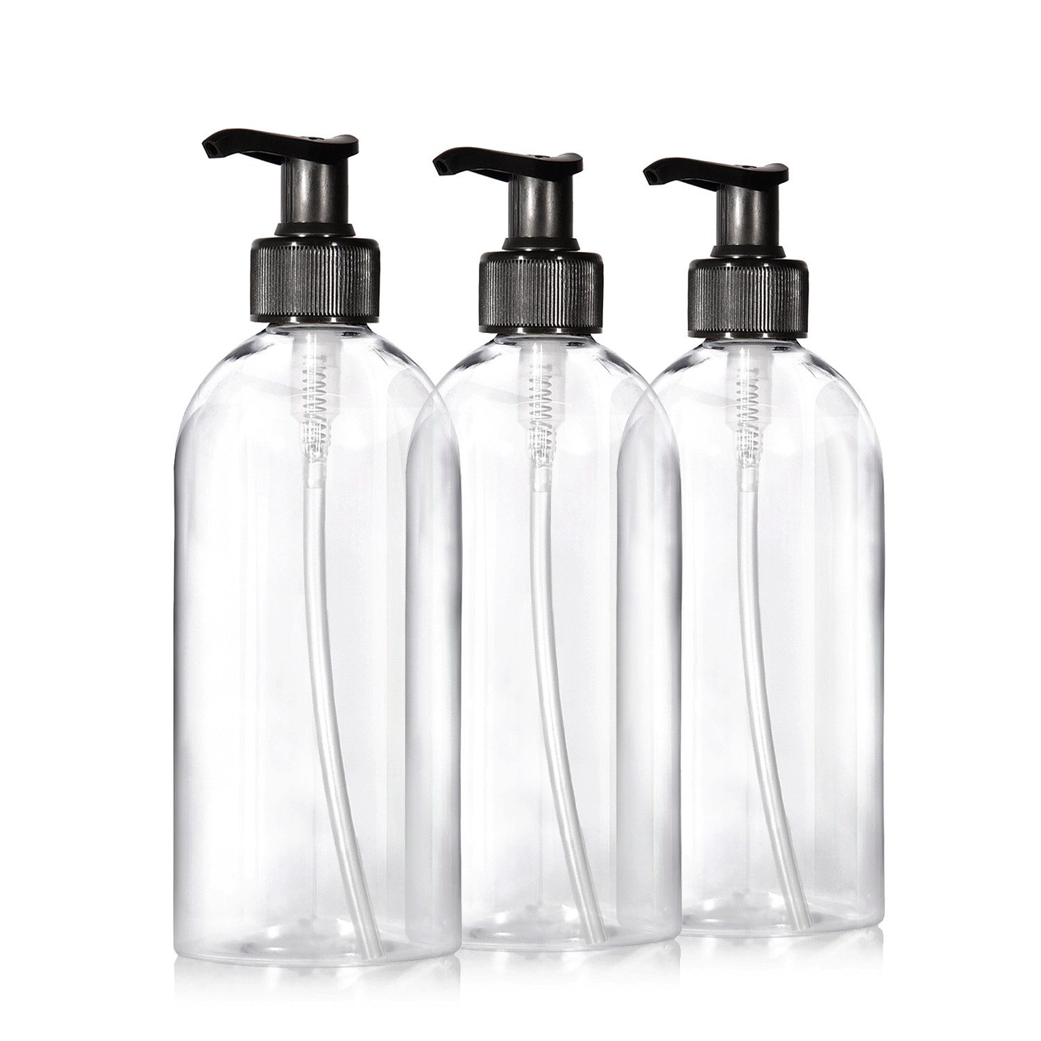 Oputec Seifenspender 3 x 500ml Seifenspender aus Kunststoff Flasche zum Befüllen