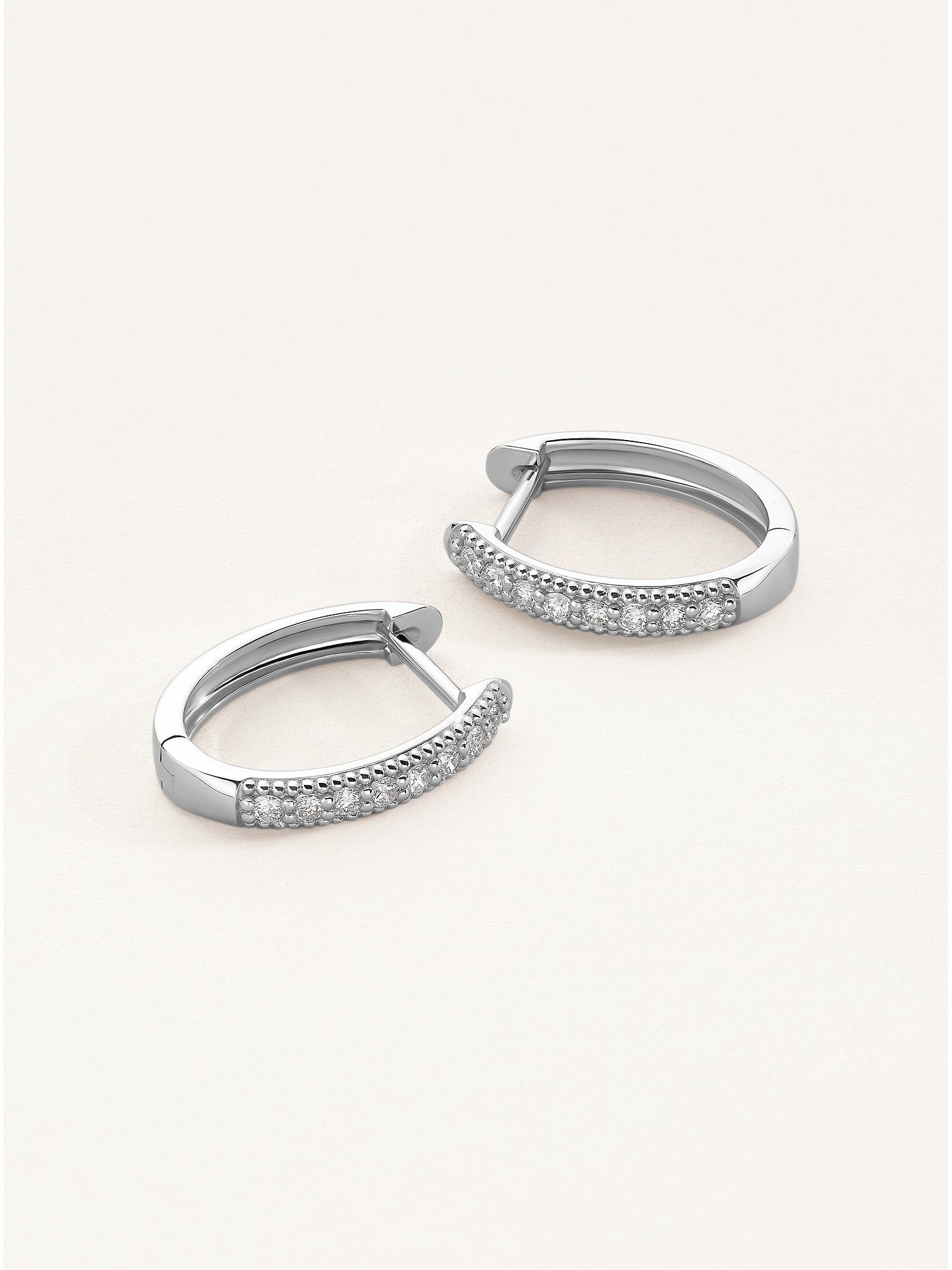 CHRIST Paar Creolen CHRIST Damen-Creolen 16 Diamant (Paar)