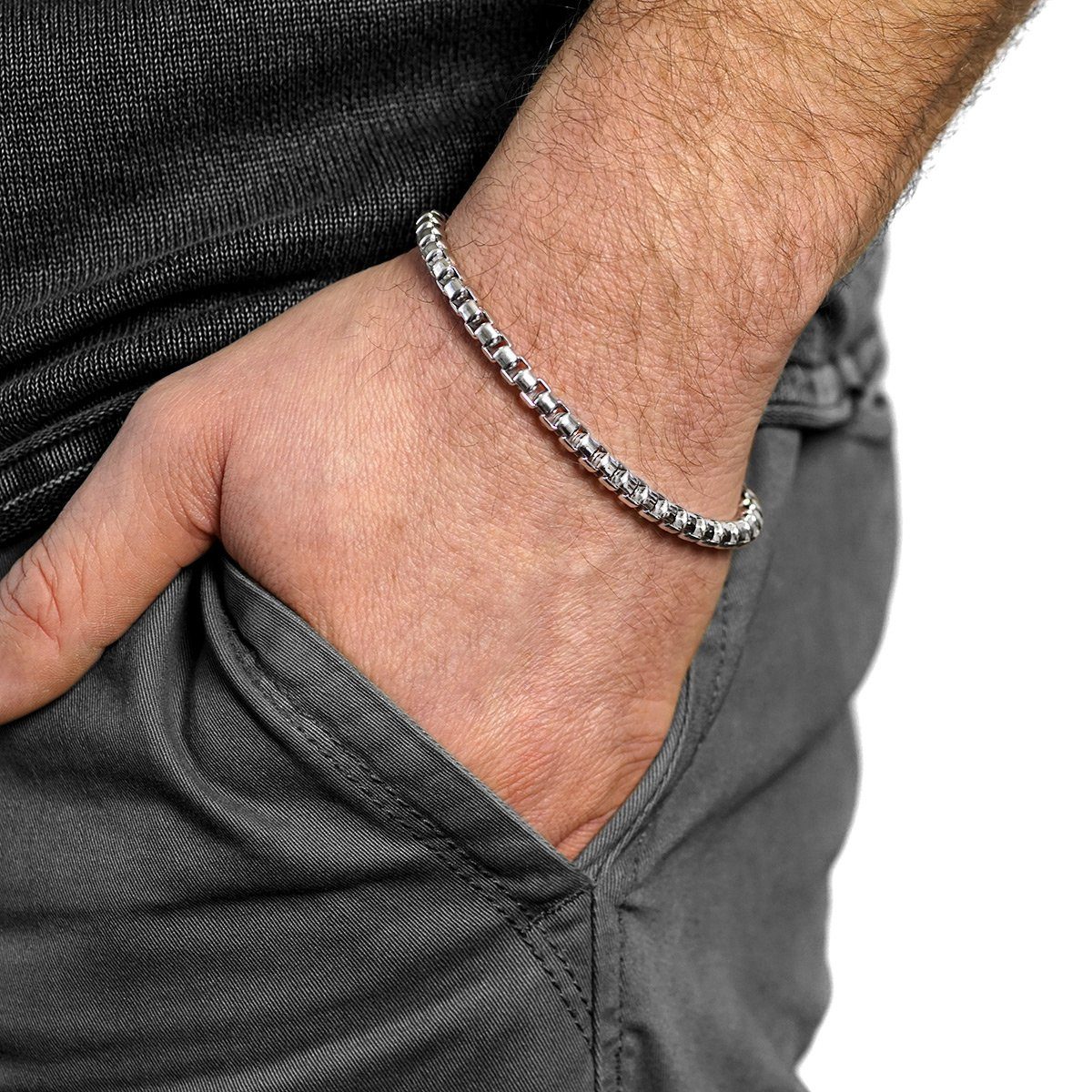 Materia Armband Herren Silber Venezianerkette massiv günstig online kaufen