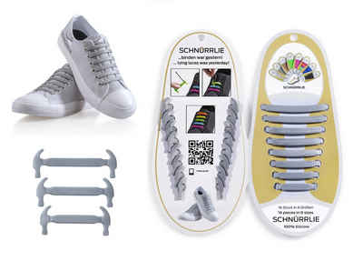 SCHNÜRRLIE Schnürsenkel »Silikon Schnürbänder - elastische flache Schnürsenkel Ersatz für Kinder & Erwachsene«, für Sneaker, Turnschuhe, Sportschuhe uvm