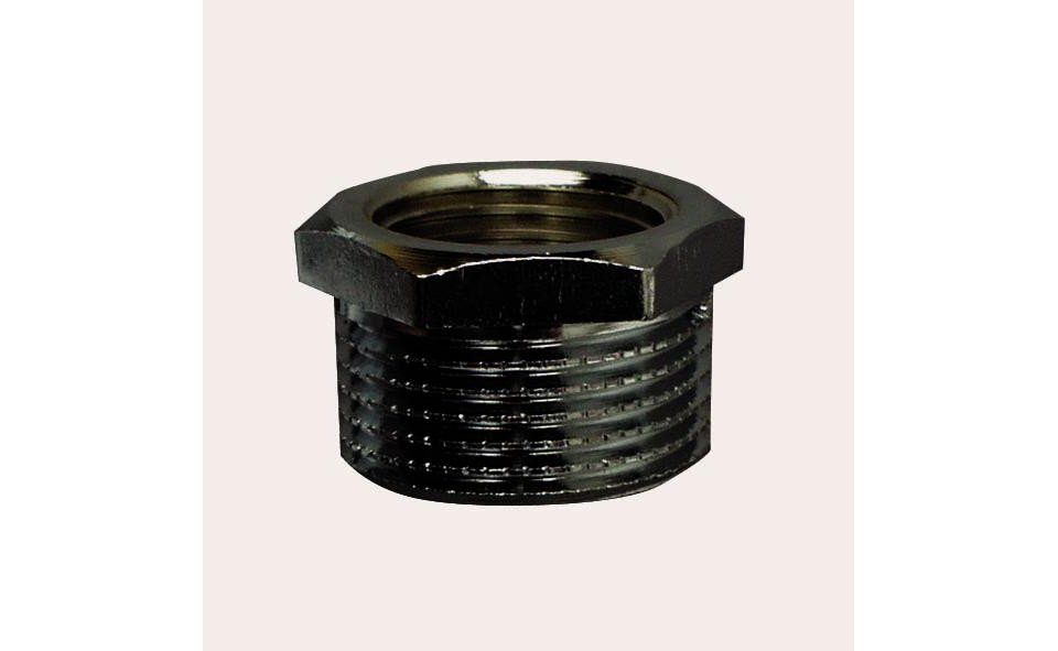 Gewindefitting Cornat Reduzierstück messing verchromt 1/2 x 3/8