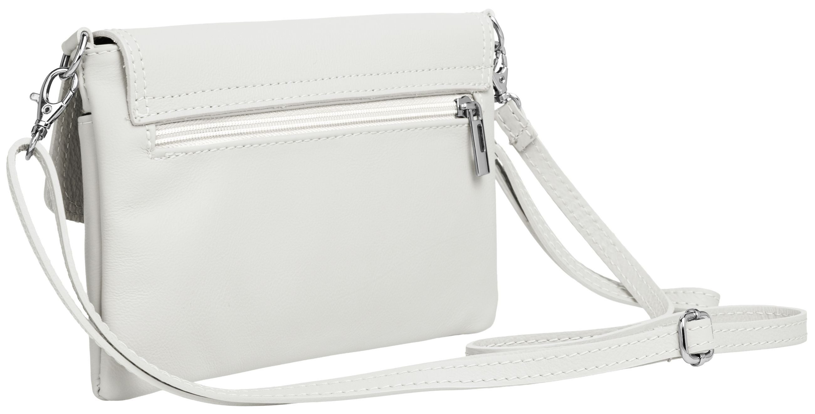 Caspar Clutch Abendtasche Leder Damen Umhängetasche - PREMIUM LINE - Modell No.322, aus 100% gewaschenem Echtleder aus Italien - samtig weich & nachhaltig