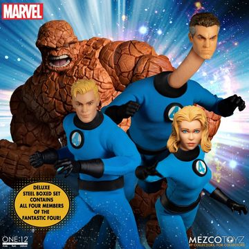 MEZCO Actionfigur Fantastic Four One:12 Deluxe Steel Boxed Set