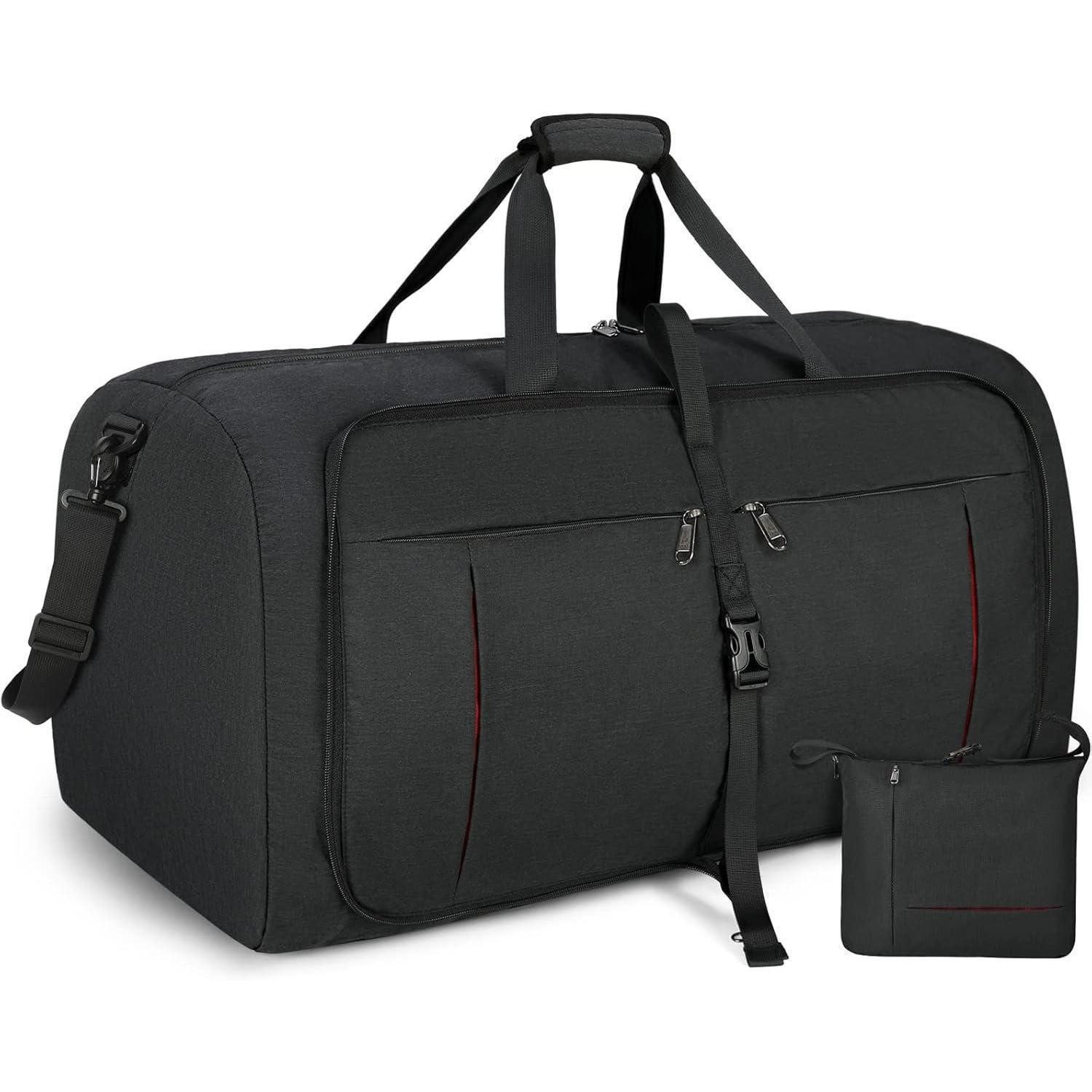 Reisetasche Faltbare Reisetasche 80L Sporttasche Damen Herren mit Schuhfach