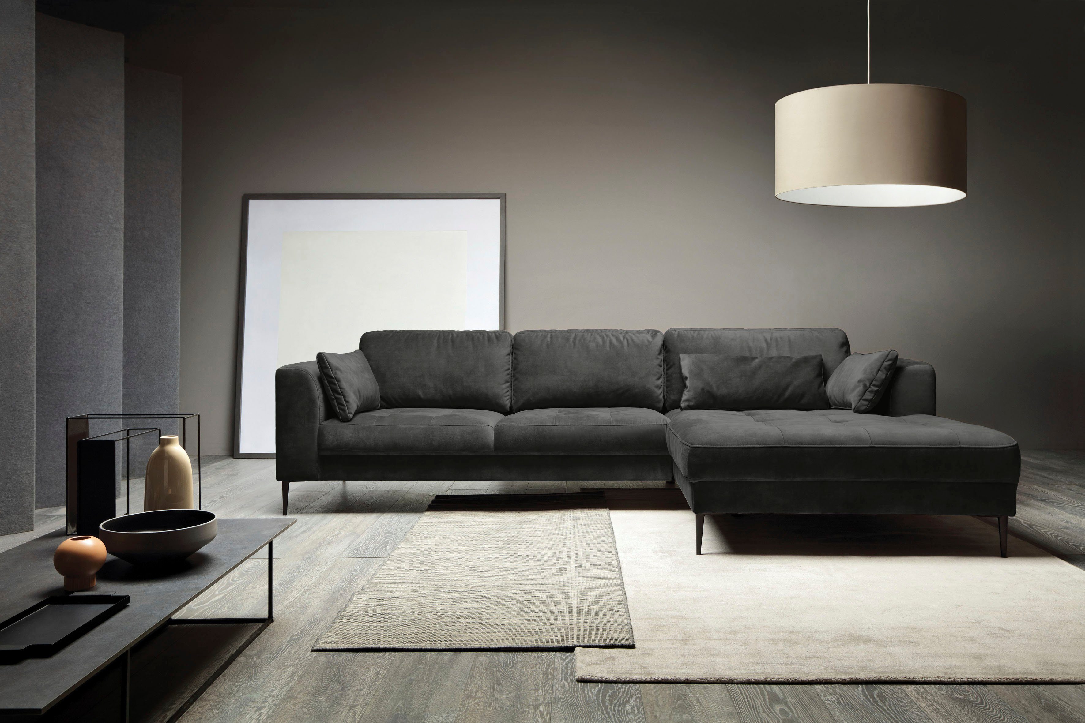 TRENDMANUFAKTUR Ecksofa Luzi, wahlweise mit Schlaffunktion günstig online kaufen