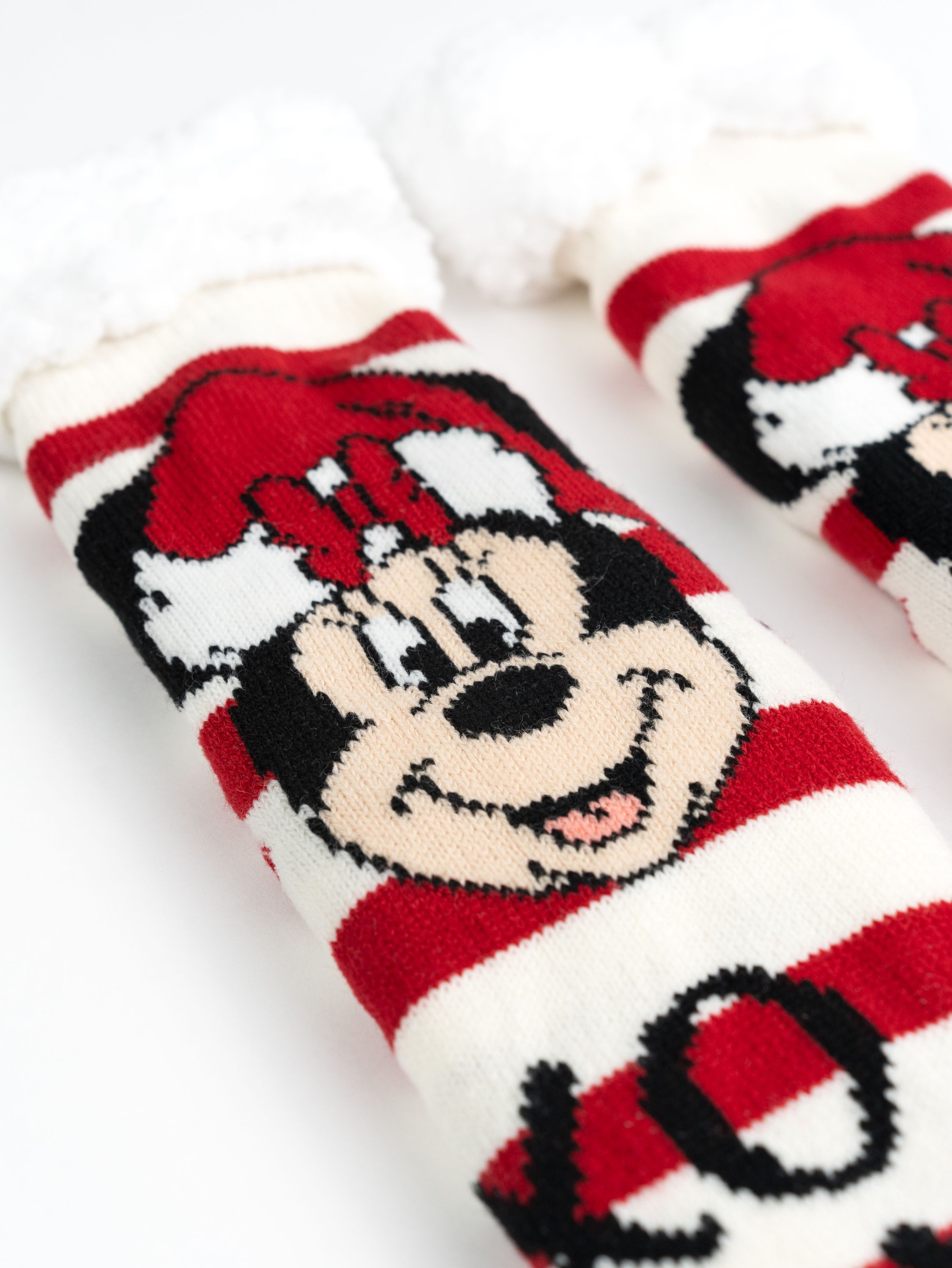 United Labels® Haussocken Disney Mickey Mouse Hüttensocken Haussocken Kuschelsocken Socken