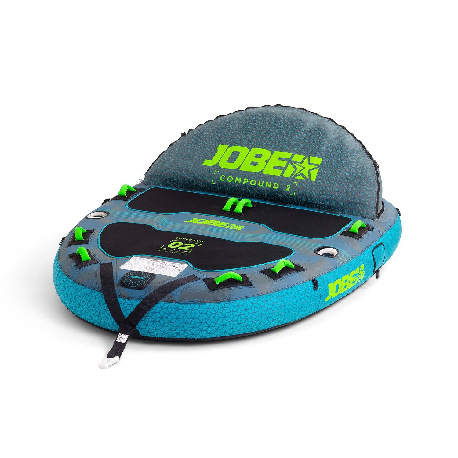 Jobe Wellenreiter Jobe Compound Towable 2 Persoen Tube Decktube Schleppring Funtube Boot