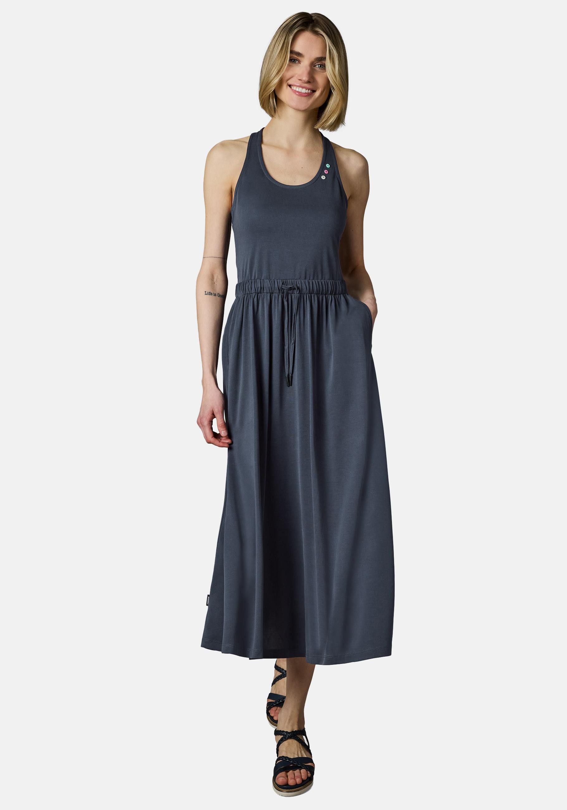 Ragwear Shirtkleid Mauglia YOUMODO Sommerkleid mit Trägern und Taillenzugband