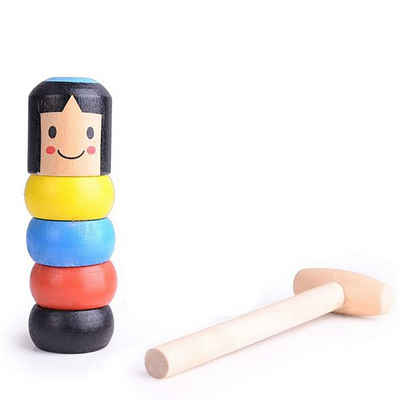 Fivejoy Handpuppe Hölzernes Mann Spielzeug, Lustige Marionette Wooden Man Magic Toy (1-tlg)