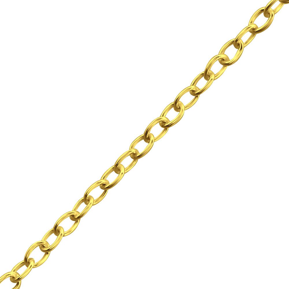 Order & Smile Schmuck Panzerkette Kette 925 Silber vergoldet: 36 cm + 3 cm, gestempelt