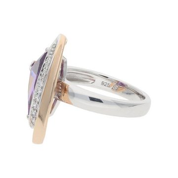 JuwelmaLux Fingerring JuwelmaLux Ring Sterling Silber, Zirkonia, Amethyst JL30-07-4987 (kein Set, 1-tlg)