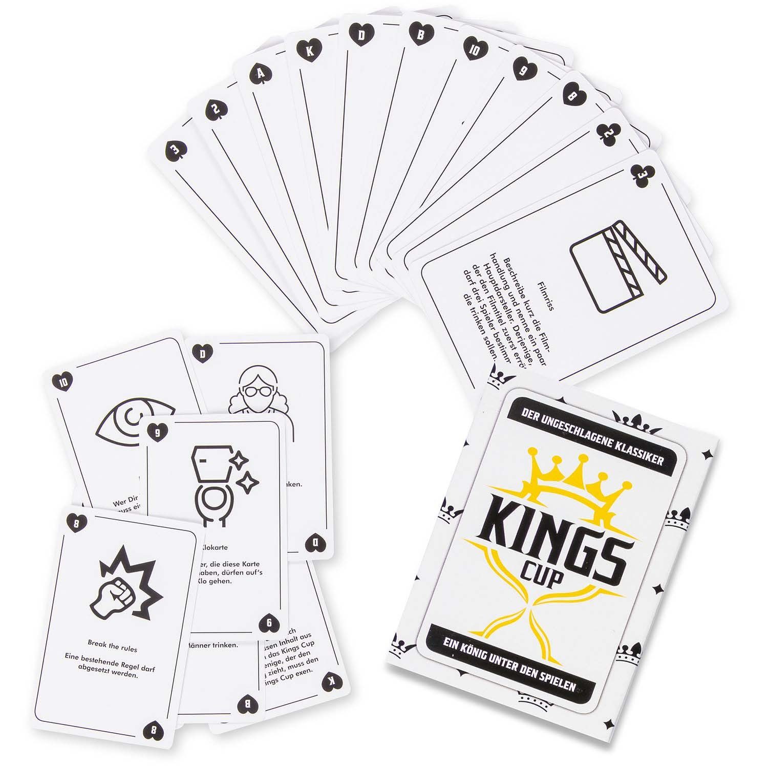 mit Cup Kings Goods+Gadgets Version Spiel, 52 Party-Spiel Karten 2.0 Kartenspiel,